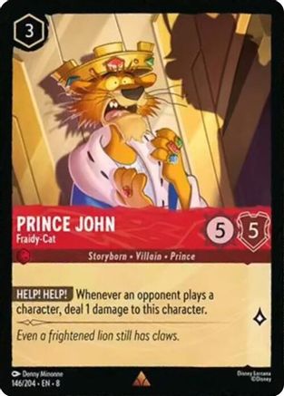 Prince John (Fraidy-Cat) - 146/204 - Rare