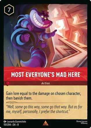 Most Everyone's Mad Here - 151/204 - Rare