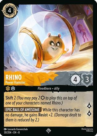 Rhino (Power Hamster) - 30/204 - Super Rare