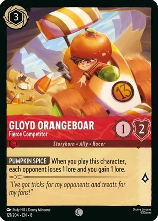 Gloyd Orangeboar (Fierce Competitor) - 121/204 - Common