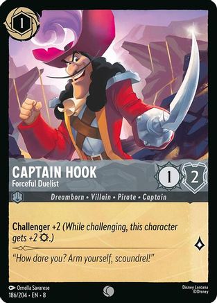 Captain Hook (Forceful Duelist) - 186/204 - Common