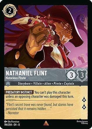 Nathaniel Flint (Notorious Pirate) - 196/204 - Rare