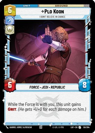 Plo Koon - I Don't Believe in Chance - 050/264 - Uncommon