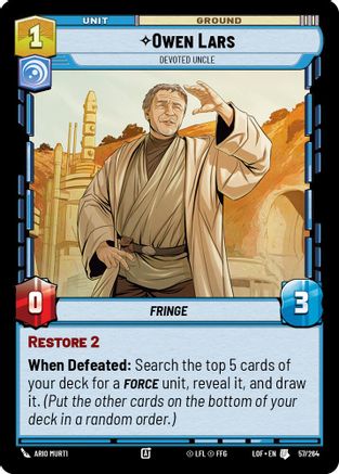 Owen Lars - Devoted Uncle - 057/264 - Uncommon