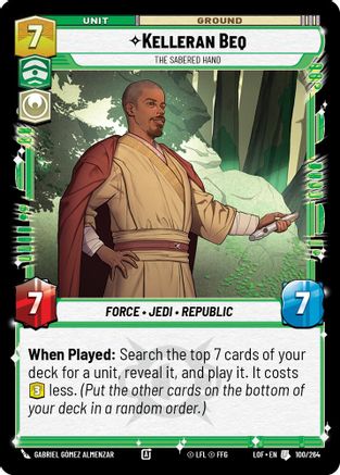 Kelleran Beq - The Sabered Hand - 100/264 - Uncommon