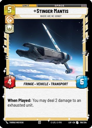 Stinger Mantis - Where Are We Going? - 198/264 - Uncommon