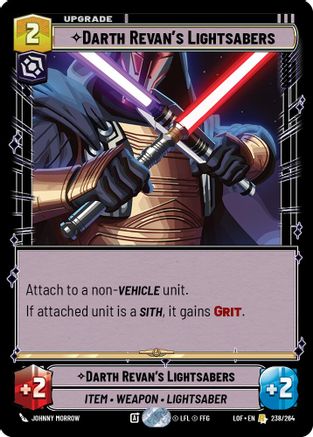Darth Revan's Lightsabers - 238/264 - Rare