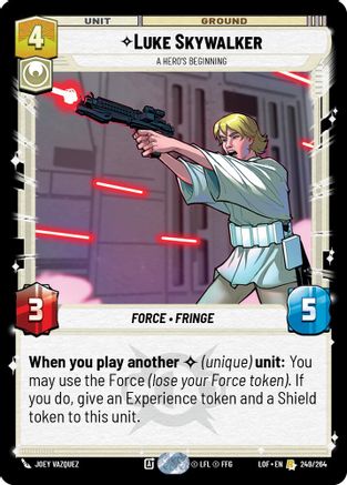 Luke Skywalker - A Hero's Beginning - 249/264 - Rare