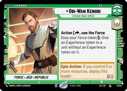 Obi-Wan Kenobi - Courage Makes Heroes - 008/264 - Common