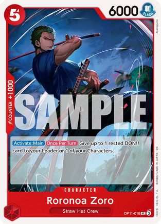 Roronoa Zoro - OP11-016 - Uncommon