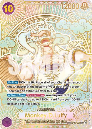 Monkey.D.Luffy (119) (Special) (Gold) - OP05-119 - Secret Rare