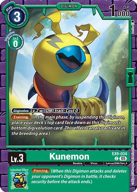 Kunemon - EX9-034 - Common