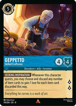 Geppetto (Skilled Craftsman) - 174/204 - Rare
