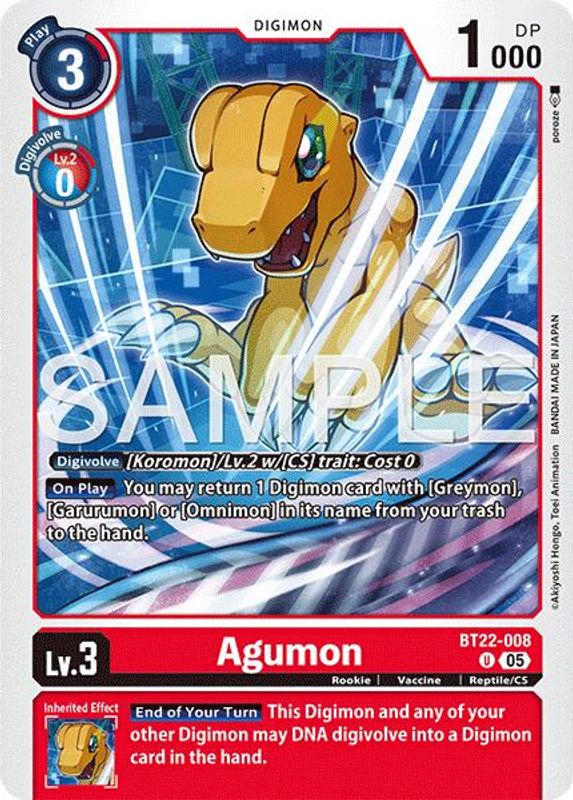Agumon - BT22-008 - Uncommon