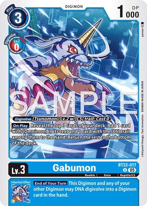 Gabumon - BT22-017 - Uncommon