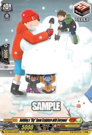 Building a "Big" Snow Sculpture with Everyone! - DZ-SS05/080EN - Common
