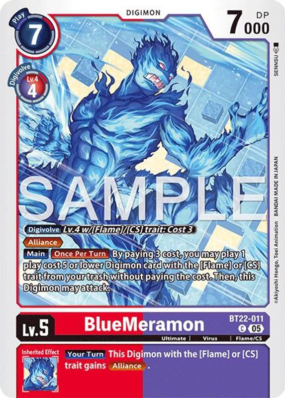 BlueMeramon - BT22-011 - Common