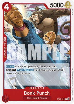 Bonk Punch (ST23) (Reprint EN) - OP09-010 - Common