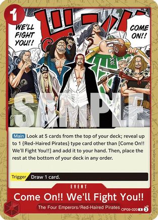 Come On!! We'll Fight You!! (ST23) (Reprint EN) (Non-Foil) - OP09-020 - Rare