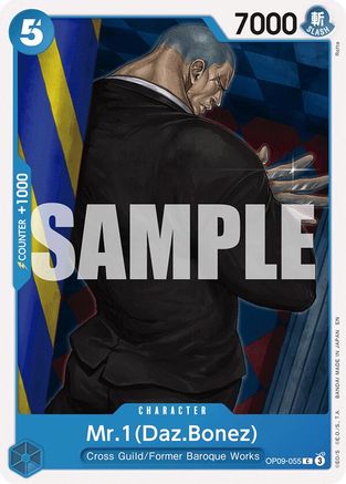 Mr.1(Daz.Bonez) (ST25) (Reprint EN) - OP09-055 - Common