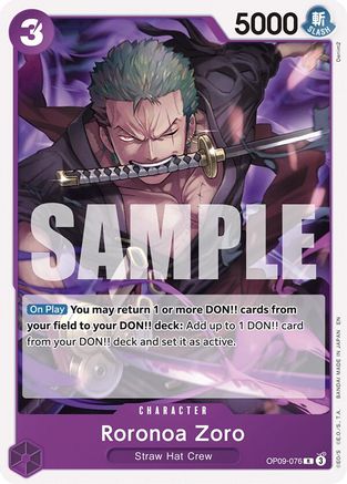 Roronoa Zoro (ST26) (Reprint EN) (Non-Foil) - OP09-076 - Rare