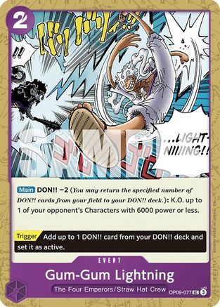 Gum-Gum Lightning (ST26) (Reprint EN) - OP09-077 - Uncommon