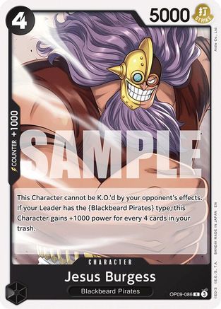 Jesus Burgess (ST27) (Reprint EN) (Non-Foil) - OP09-086 - Rare