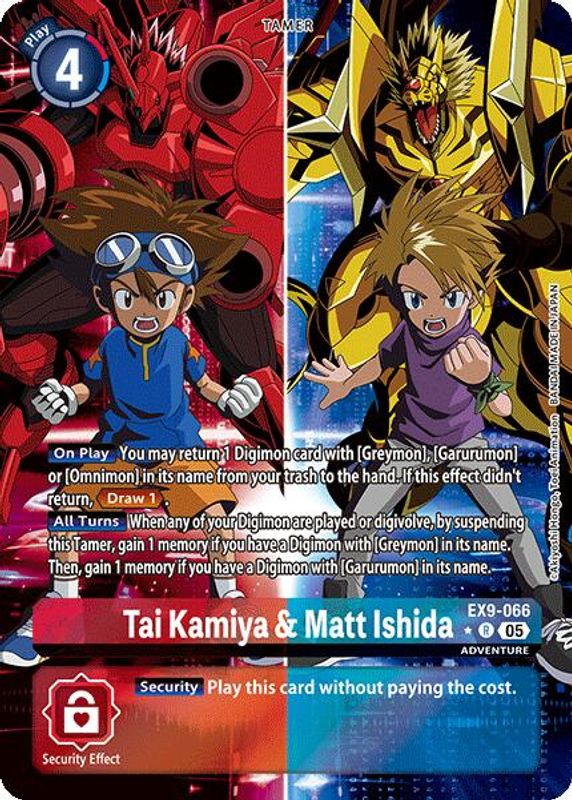 Tai Kamiya & Matt Ishida (Alternate Art) - EX9-066 - Rare