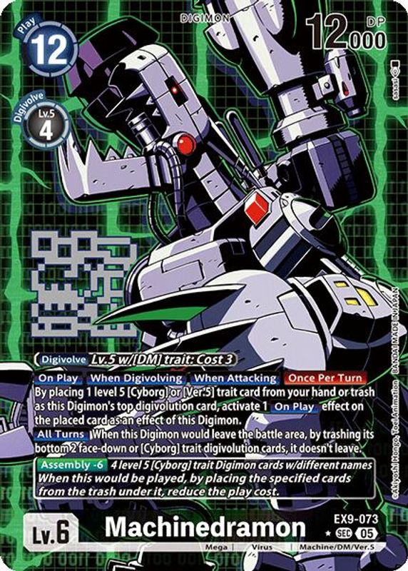 Machinedramon (Alternate Art) - EX9-073 - Secret Rare