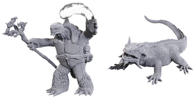 D&D: Nolzur's Marvelous Minis - Tortle Druid & Wild Shape Giant Lizard (Pre-Order)