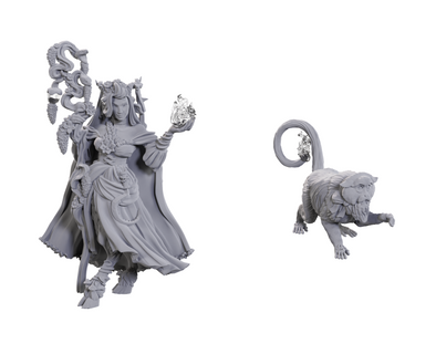 Critical Role Unpainted Minis - Fearne Calloway & Mister [90722]