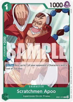 Scratchmen Apoo (ST24) (Reprint EN) (Non-Foil) - EB01-015 - Rare