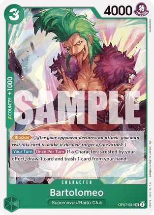 Bartolomeo (ST24) (Reprint EN) - OP07-031 - Uncommon