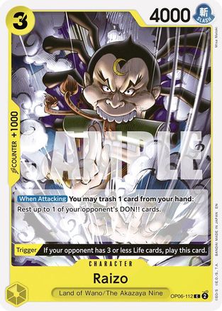 Raizo (ST28) (Reprint EN) - OP06-112 - Common