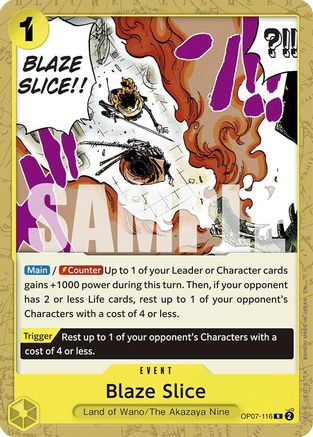 401 Games Canada - Blaze Slice (ST28) (Reprint EN) (Non-Foil) - OP07-116
