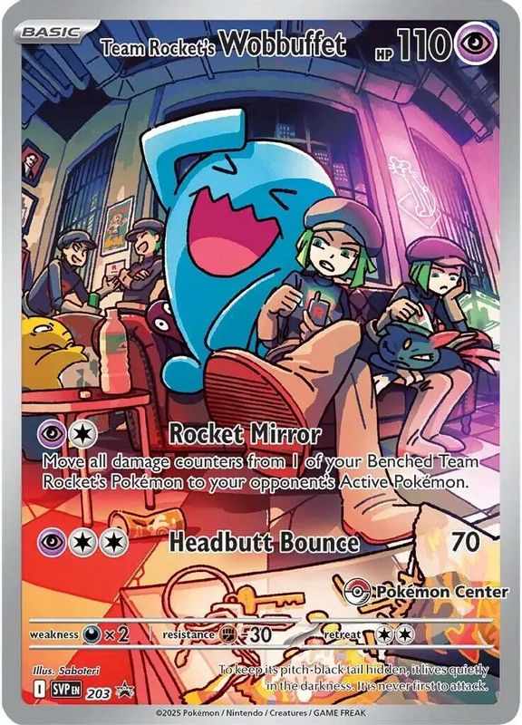 Team Rocket's Wobbuffet (Pokemon Center Exclusive) - 203 - Promo