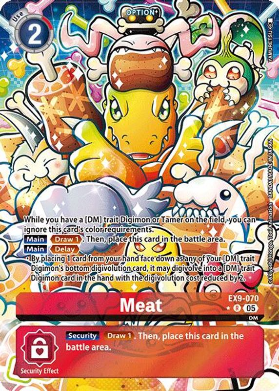 Meat (Alternate Art) - EX9-070 - Rare