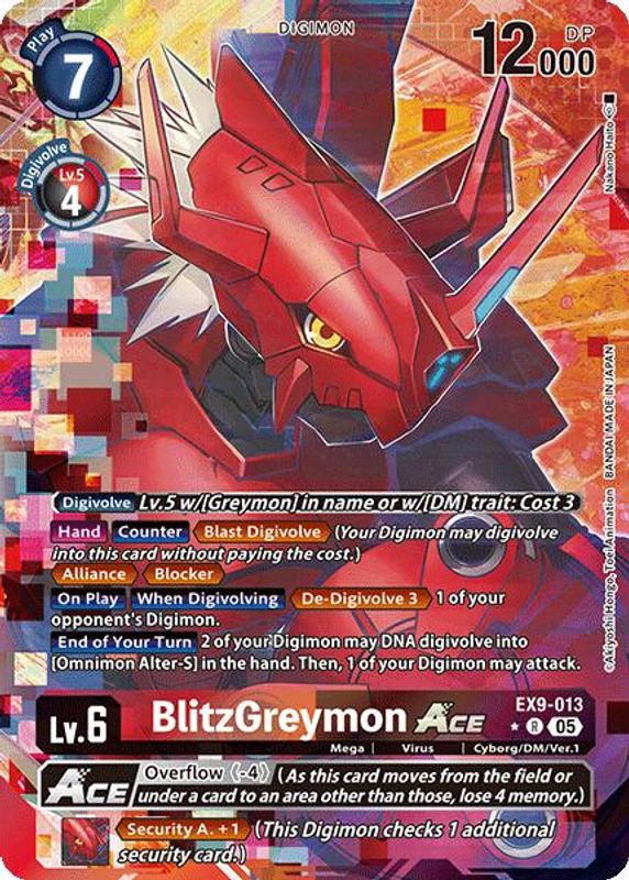 BlitzGreymon ACE (Alternate Art) - EX9-013 - Rare