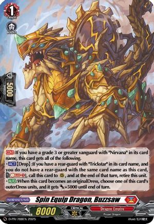 Spin Equip Dragon, Buzzsaw (Foil) - D-PR/788EN - Promo