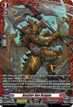 Boulder Axe Dragon - D-PR/644EN - Promo