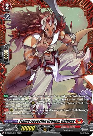 Flame-severing Dragon, Baldras - D-PR/650EN - Promo