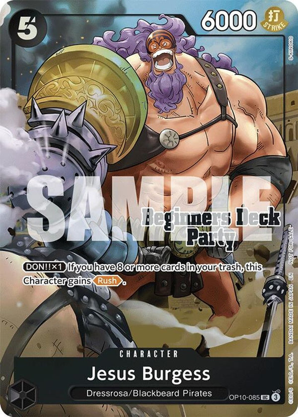 Jesus Burgess (Beginners Deck Party [ST-23] - [ST-28] Winner Pack) (Full Art) - OP10-085 - Uncommon