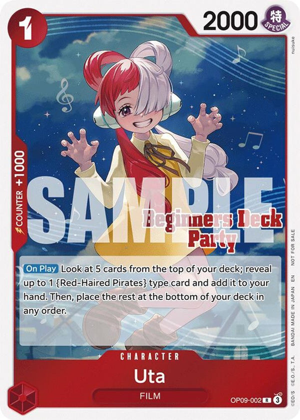 Uta (Beginners Deck Party [ST-23] - [ST-28] Participation Pack) - OP09-002 - Rare