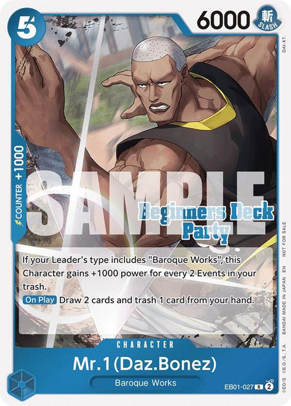 Mr. 1 (Daz.Bonez) (Beginners Deck Party [ST-23] - [ST-28] Participation Pack) - EB01-027 - Rare