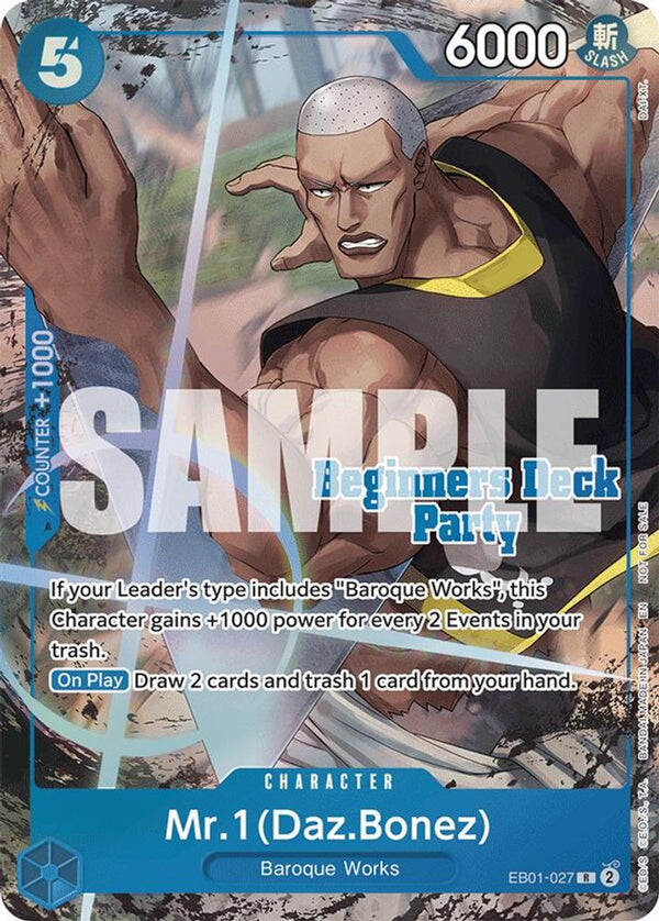 Mr. 1 (Daz.Bonez) (Beginners Deck Party [ST-23] - [ST-28] Winner Pack) (Full Art) - EB01-027 - Rare