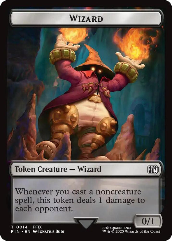 Hero (002) // Wizard Token (Foil) (TFIN)