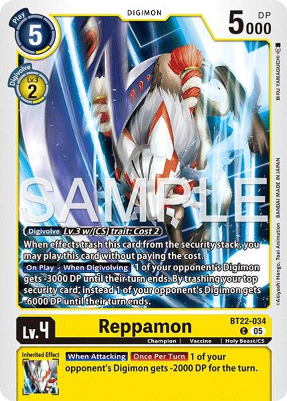 Reppamon - BT22-034 - Common