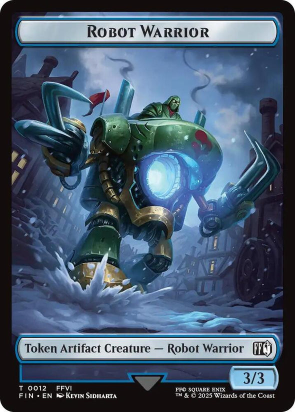 Sephiroth, One-Winged Angel // Robot Warrior Token (Foil) (TFIN)