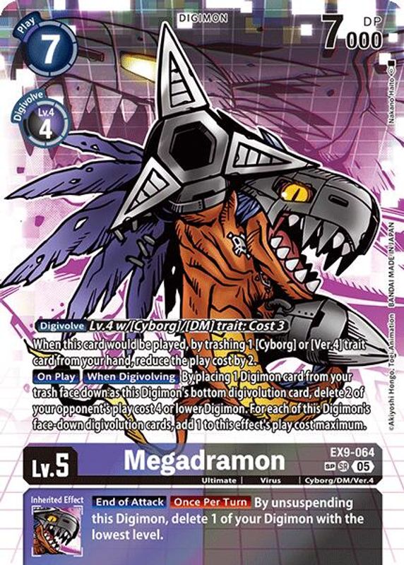 Megadramon (Special Rare) - EX9-064 - Special Rare