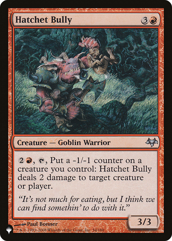 Hatchet Bully - EVE Reprint (PLST)